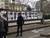 A policeman stands guard by Boulevard Saint Sebastian in Paris before the march on Sunday.