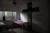 one of the bedrooms of the Shelter for migrants "Jesus the good shepherd" in Tapachula, Tabasco